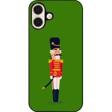 iPhone 16 Plus Case Hülle - Christmas 25 Nutcracker Green