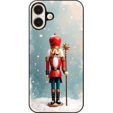 iPhone 16 Plus Case Hülle - Christmas 25 Nutcracker Snow