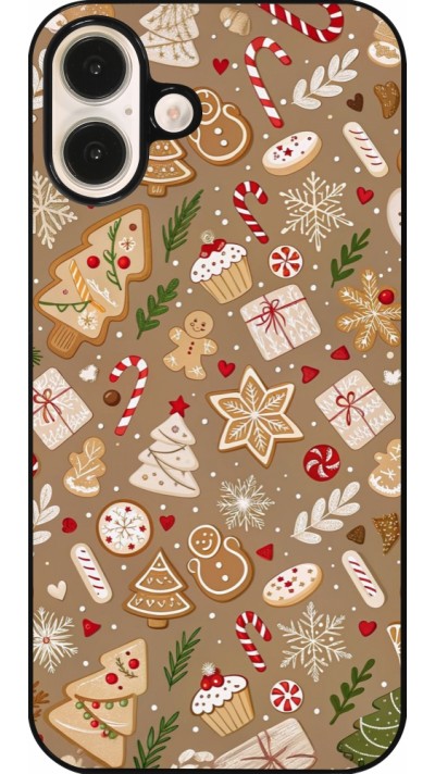iPhone 16 Plus Case Hülle - Christmas 25 Pattern Ginger Cookie