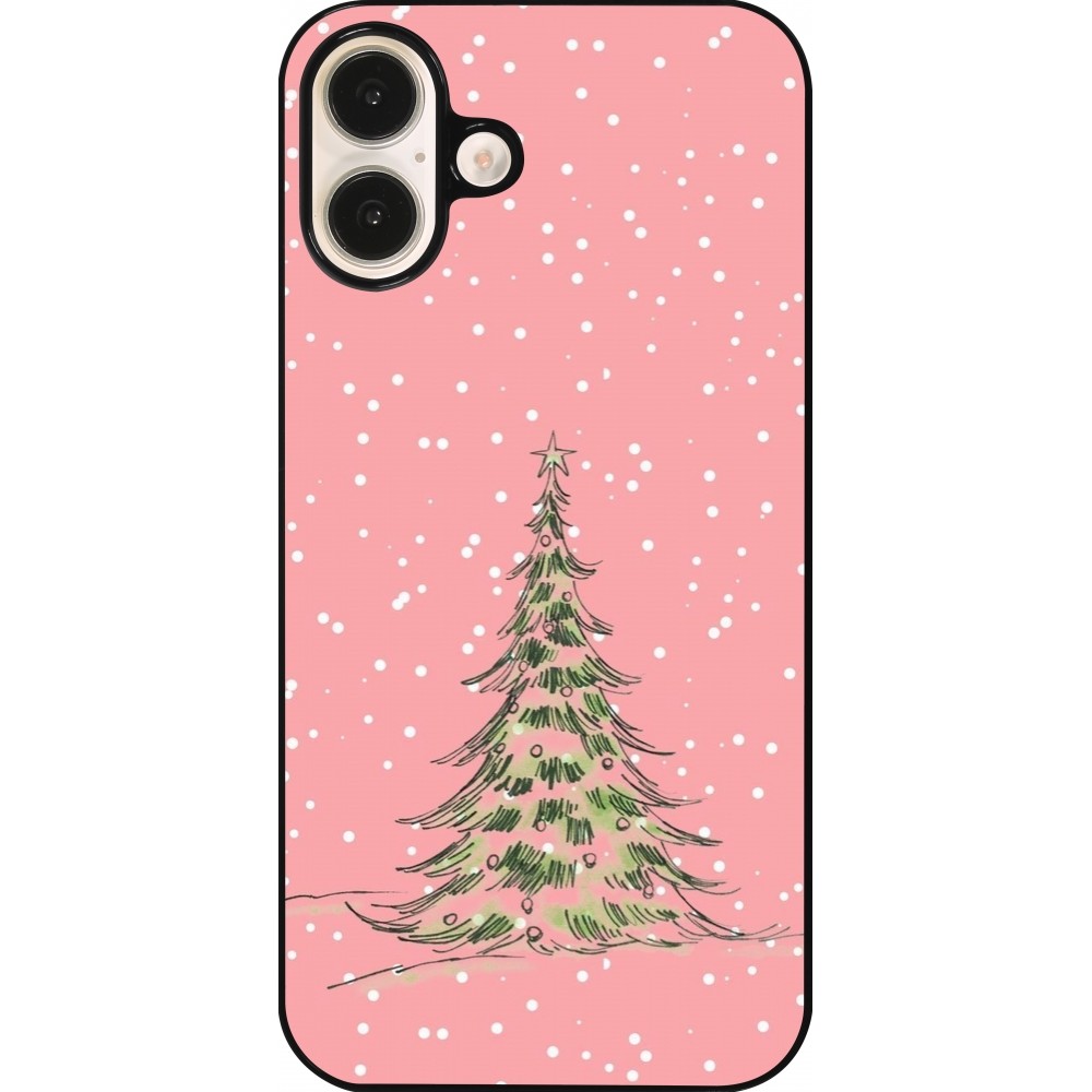 iPhone 16 Plus Case Hülle - Christmas 25 Pink Tree
