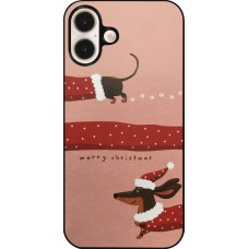 iPhone 16 Plus Case Hülle - Christmas 25 Teckel Merry Xmas