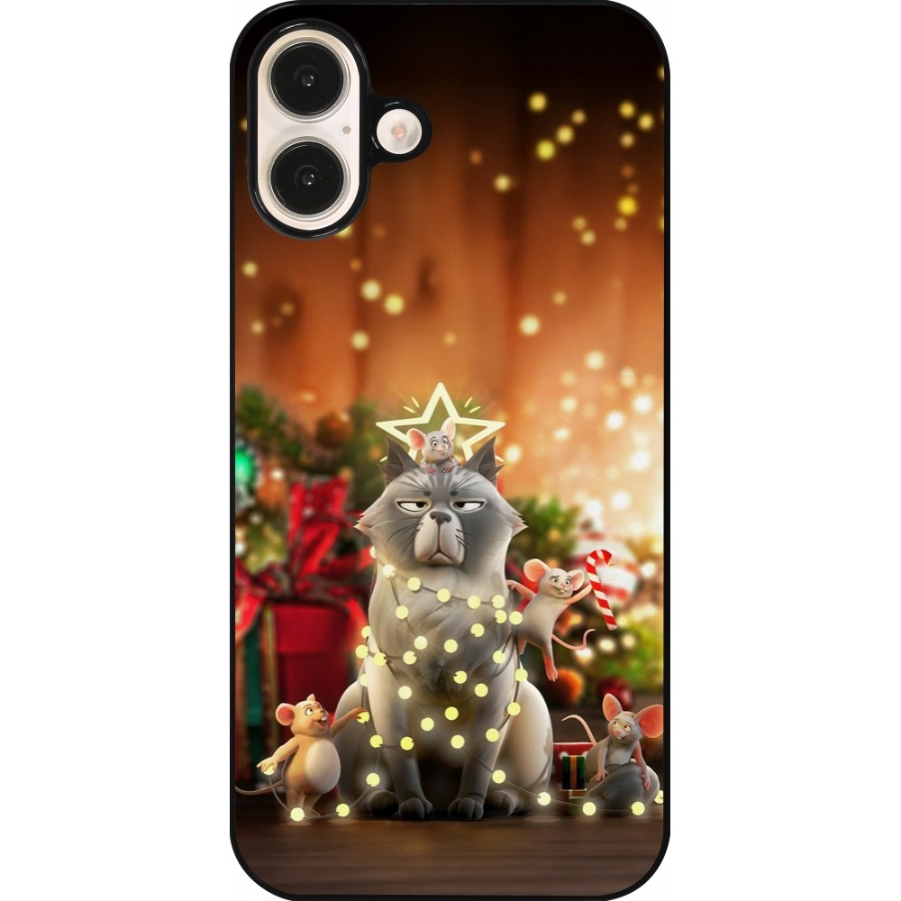 iPhone 16 Plus Case Hülle - Christmas 25 Xmas Cat