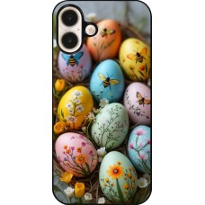iPhone 16 Plus Case Hülle - Easter 2026 Eggs with bees