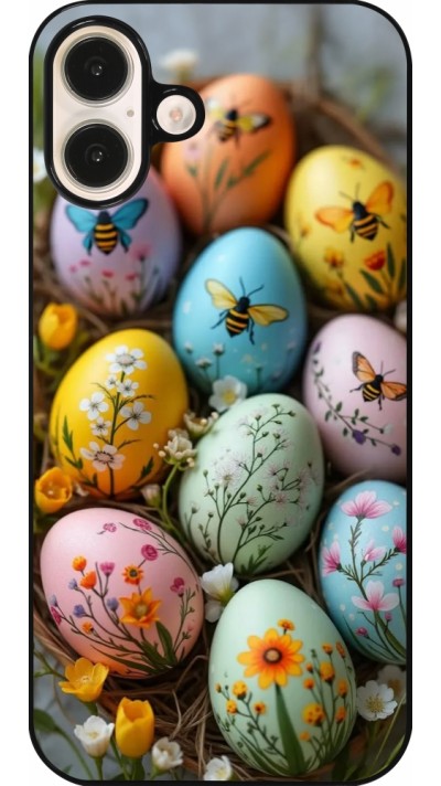 iPhone 16 Plus Case Hülle - Easter 2026 Eggs with bees