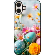iPhone 16 Plus Case Hülle - Easter 2026 Eggs with flowers