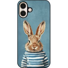 iPhone 16 Plus Case Hülle - Easter 2026 Rabbit navy