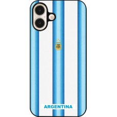 iPhone 16 Plus Case Hülle - Argentinien 2026 personalisierbares Fussballtrikot