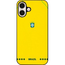 iPhone 16 Plus Case Hülle - Brasilien 2026 personalisierbares Fussballtrikot