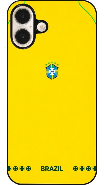 iPhone 16 Plus Case Hülle - Brasilien 2026 personalisierbares Fussballtrikot