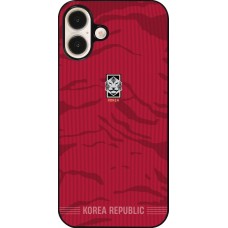 iPhone 16 Plus Case Hülle - Südkorea 2026 personalisierbares Fussballtrikot