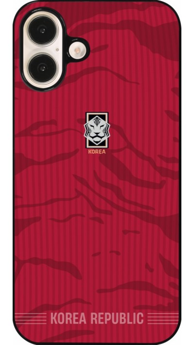 iPhone 16 Plus Case Hülle - Südkorea 2026 personalisierbares Fussballtrikot