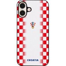 iPhone 16 Plus Case Hülle - Kroatien 2026 personalisierbares Fussballtrikot