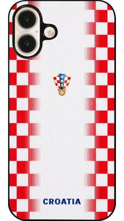 iPhone 16 Plus Case Hülle - Kroatien 2026 personalisierbares Fussballtrikot