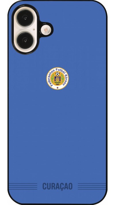 iPhone 16 Plus Case Hülle - Curaçao 2026 personalisierbares Fussballtrikot