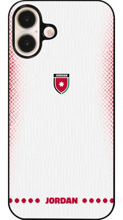 iPhone 16 Plus Case Hülle - Jordanien 2026 personalisierbares Fussballtrikot