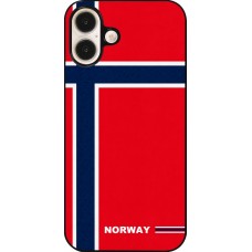 iPhone 16 Plus Case Hülle - Norwegen 2026 personalisierbares Fussballtrikot