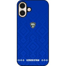 iPhone 16 Plus Case Hülle - Usbekistan 2026 personalisierbares Fussballtrikot