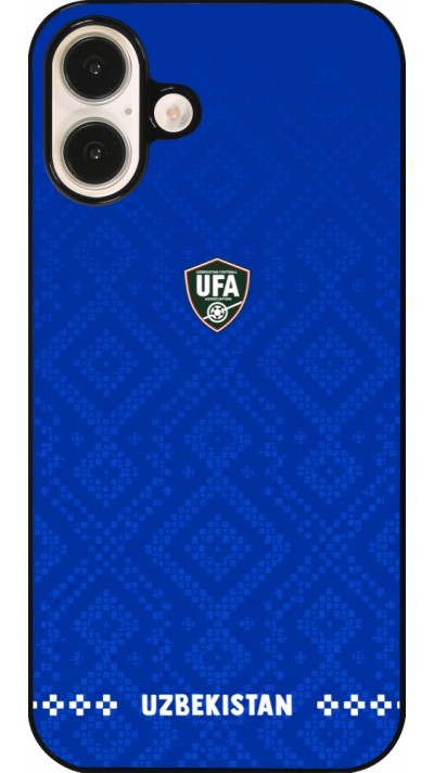 iPhone 16 Plus Case Hülle - Usbekistan 2026 personalisierbares Fussballtrikot