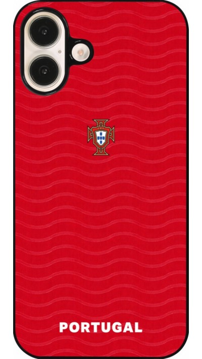 iPhone 16 Plus Case Hülle - Portugal 2026 personalisierbares Fussballtrikot