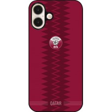 iPhone 16 Plus Case Hülle - Qatar 2026 personalisierbares Fussballtrikot