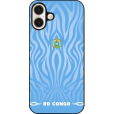 iPhone 16 Plus Case Hülle - Demokratische Republik Kongo 2026 personalisierbares Fussballtrikot