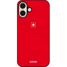 iPhone 16 Plus Case Hülle - Schweiz 2026 personalisierbares Fussballtrikot