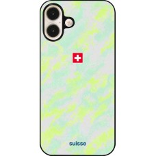 iPhone 16 Plus Case Hülle - Schweiz Away 2026 personalisierbares Fussballtrikot