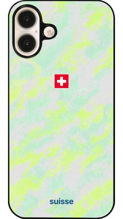 iPhone 16 Plus Case Hülle - Schweiz Away 2026 personalisierbares Fussballtrikot