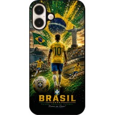 iPhone 16 Plus Case Hülle - Fussball Brasilien splash 2026