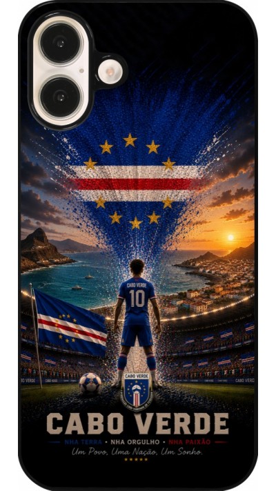 iPhone 16 Plus Case Hülle - Fussball Kap Verde splash 2026