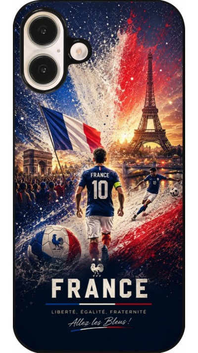 iPhone 16 Plus Case Hülle - Fussball Frankreich splash 2026