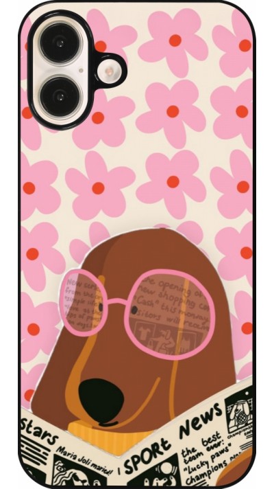 iPhone 16 Plus Case Hülle - Dog with newspaper Spring 2026