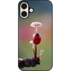 iPhone 16 Plus Case Hülle - Ladybird on a mushroom Spring 2026