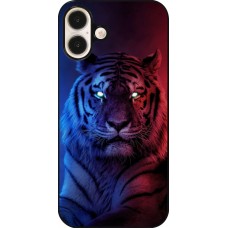 iPhone 16 Plus Case Hülle - Tiger Blue Red