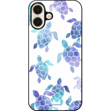 iPhone 16 Plus Case Hülle - Turtles pattern watercolor