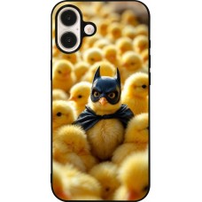 iPhone 16 Plus Case Hülle - Silikon schwarz Easter 2026 Chicken Batman
