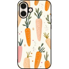 iPhone 16 Plus Case Hülle - Silikon schwarz Easter 2026 Illustration carrots