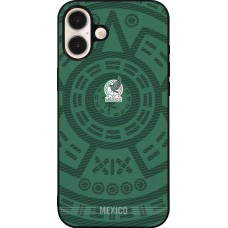iPhone 16 Plus Case Hülle - Silikon schwarz Mexiko 2026 personalisierbares Fussballtrikot