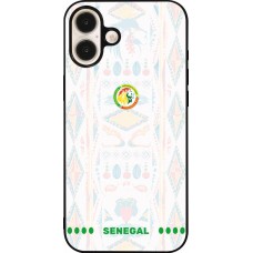 iPhone 16 Plus Case Hülle - Silikon schwarz Senegal 2026 personalisierbares Fussballtrikot