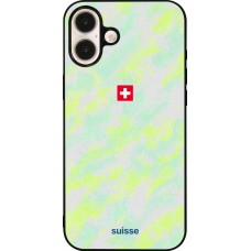 iPhone 16 Plus Case Hülle - Silikon schwarz Schweiz Away 2026 personalisierbares Fussballtrikot