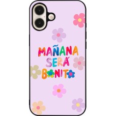 iPhone 16 Plus Case Hülle - Silikon schwarz Karol G Manana sera bonito