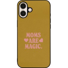 iPhone 16 Plus Case Hülle - Silikon schwarz Mom 2026 Are Magic