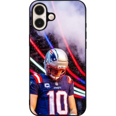 iPhone 16 Plus Case Hülle - Silikon schwarz Super Bowl 26 Patriots 3