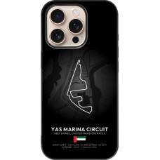 Coque iPhone 16 Pro - Silicone rigide noir F1 Track 2025 Abu Dhabi