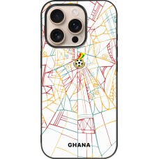 iPhone 16 Pro Case Hülle - Silikon schwarz Ghana 2026 personalisierbares Fussballtrikot