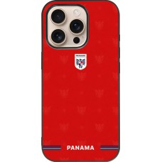 iPhone 16 Pro Case Hülle - Silikon schwarz Panama 2026 personalisierbares Fussballtrikot