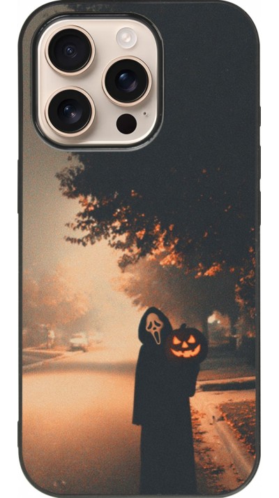 iPhone 16 Pro Case Hülle - Silikon schwarz Halloween 2025 Scream