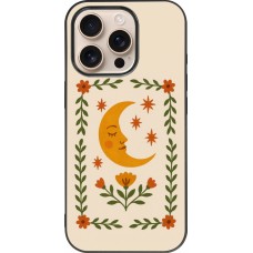 iPhone 16 Pro Case Hülle - Silikon schwarz Half moon stamp 2026