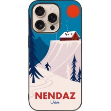 iPhone 16 Pro Case Hülle - Silikon schwarz Nendaz Cabane Ski