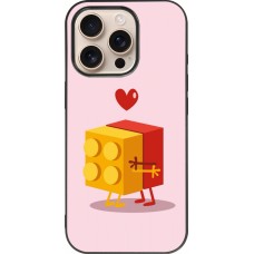 iPhone 16 Pro Case Hülle - Silikon schwarz Saint Valentines Day 26 Puzzle